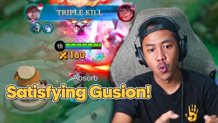 PERMAINAN SATISFYING DARI DEWA GUSION❗️KILL SAMPAI 22 SECEPAT KILAT - Mobile Leg