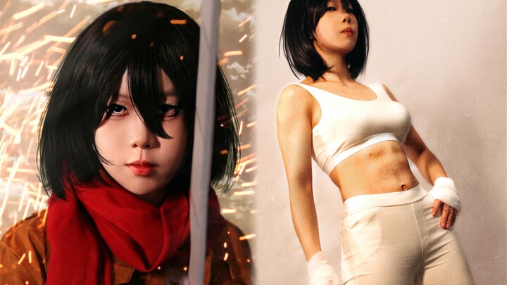 An ordinary girl worked out for a year and a half just to cosplay Mikasa