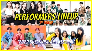 2022 Busan One Asia Festival First Lineup of Performers