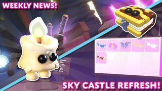 ✨ Sky Castle Refresh! 🦋 New Wings & Pets! 🕯️ Weekly News! 📖 Adopt Me! on Roblox