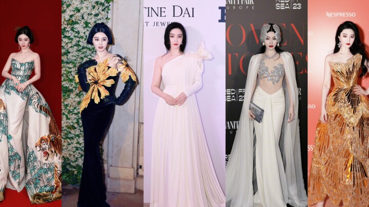 【Fan Bingbing】Five events and five different looks during her Cannes trip—did any of them wow you?