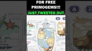 Do This Now For Free Primogems In Genshin Impact #shorts #genshinimpact