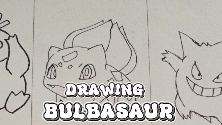 menggambar pokemon pertama Bulbasaur