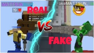 MATTSUN Fake VS Real in Bed Wars Blockman Go (Part 3)