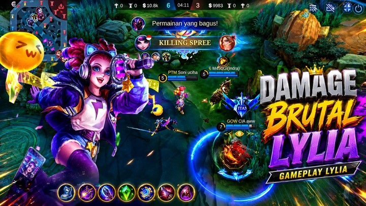 Damage Lylia yang Meledak Ledak | MLBB MOBILE LEGEND