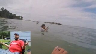 Unbelievable Fishing Video!! Webber's Reaction