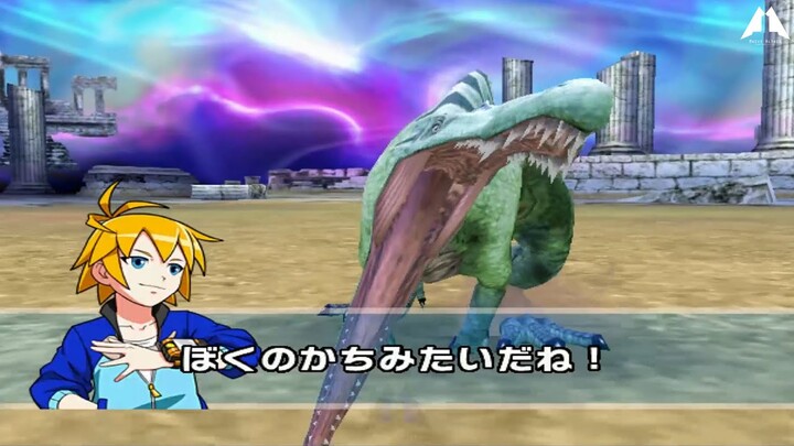 Dinosaur King Awaken 恐竜キング Suchomimus VS Goma's Eocarcharia Boss