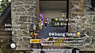 [Free Fire] Solo Squad Theo Phong Cách Racing Boy Địch Khóc Thét, Đối Đầu ĐKHANG Fake, 23Kil Top1