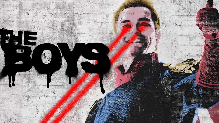 Iconic scene from The Boys: Three young women beat up a centenarian.