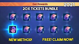 GET YOUR FREE 20 KOF TICKETS MOBILE LEGENDS! (CLAIM FREE) NEW EVENT | Mobile Legends 2021