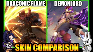 VALIR DEMONLORD COLLECTOR EPIC SKIN EFFECTS VS. DRACONIC FLAME - MLBB SKIN COMPARISON SERIES