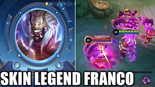 SUDAH RILIS! GAMEPLAY SKIN LEGEND FRANCO MAGIC WHEEL