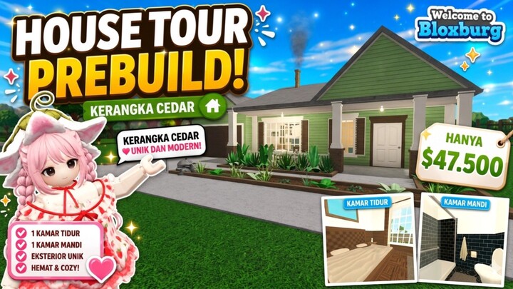 Bloxburg Prebuild House Tour $47.500 Kerangka Cedar