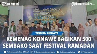 500 Paket Sembako Dibagikan Kemenag Konawe di Festival Ramadhan, Diharapkan Bisa Tekan Stunting