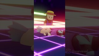 3D STUMBLE GUYS NEW MAP LASER DASH & FIRE PUNCH! BY AWVEXEL #stumbleguys #shorts