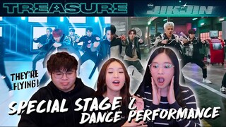 TREASURE - '직진 (JIKJIN)' SPECIAL STAGE & DANCE PERFORMANCE REACTION!!! 🔥🔥🔥 | SIBLINGS REACT