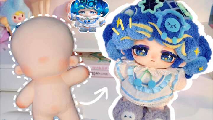 Head-to-toe “radical makeover” of a cotton doll—first-time experience!