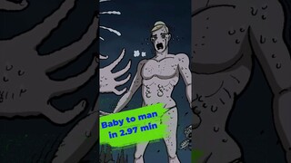 In 2.97 min, baby become man