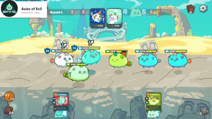 Axie Infinity - AAP ( Aqua Aqua Plant ) vs AAP ( Aqua Aqua Plant ) Arena
