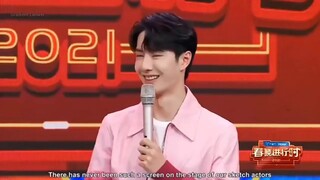 (Eng Sub) Wang Yibo CCTV spring festival gala interview 2021!王一博