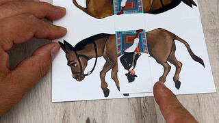 Brain-burning double horse puzzle