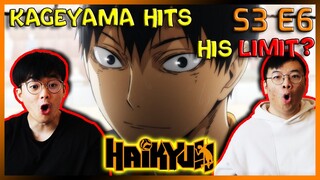 KAGEYAMA'S OUT | The Chemical Change of Encounters | Haikyuu Season 3 Ep 6 REACTION