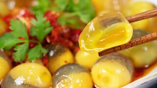 Thought it was a soft-boiled egg, but was stunned when I peeled it open—surprisingly chewy! [Quail C