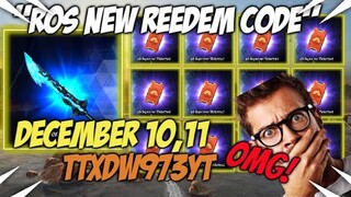 ROS NEW REEDEM CODE DECEMBER 10 2021 | ROS FREE SUPREME TICKET (ROS CODE UPDATE)