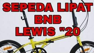 Sepeda Lipat BNB,LEWIS "20 Rem Hidraulic