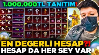 YENİ HESABIMI TANITIYORUM!! 👑 1.000.000!? HESAP DA HER ŞEY VAR EN DEĞERLİ HESABIM Pubg Mobile