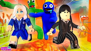 WANDINHA E ENID FUGINDO DOS RAINBOW FRIENDS - ROBLOX