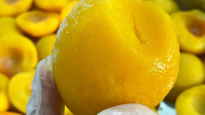 Who sneaked a bite of my yellow peaches?