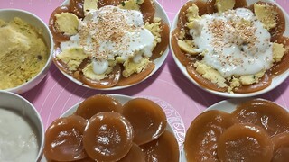 bánh bèo ngọt nước cốt dừa. làm từ nước rửa mì căn