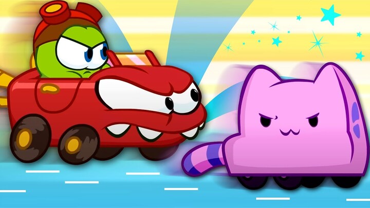 Om Nom Kisah -  Balap mobil | Kartun Lucu untuk Anak | Episode Baru