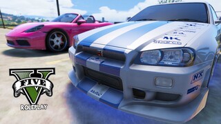 SKYLINE GTR R34 MAKIN MENGGILA ! TIME ATTACK SKYLINE GTR R34 !! GTA 5 ROLEPLAY