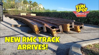 Fun Spot Kissimmee Construction Update 4.17.23: Mine Blower RMC Track Arrives!