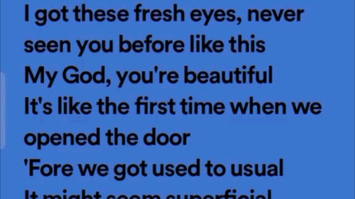 fresh eyes