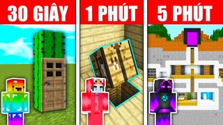 THỬ THÁCH AI XÂY HẦM BÍ MẬT NHANH VÀ ĐẸP NHẤT TRONG MINECRAFT