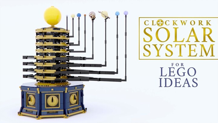 Creative Lego solar system model