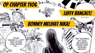 ONE PIECE CHAPTER 1106 | LUFFY BANGKIT | BONNEY MELIHAT NIKA| KIZARU DIHAJAR LUFFY