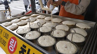 손에 반죽 안묻히고 만드는 링 호떡! / ring hotteok, sweet pancake - korean street food