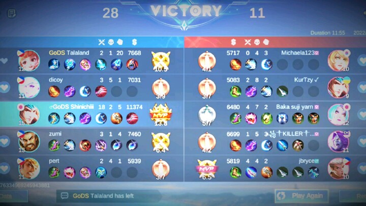 Huh? nangyare? bat nawala kalaban? nag bug ml