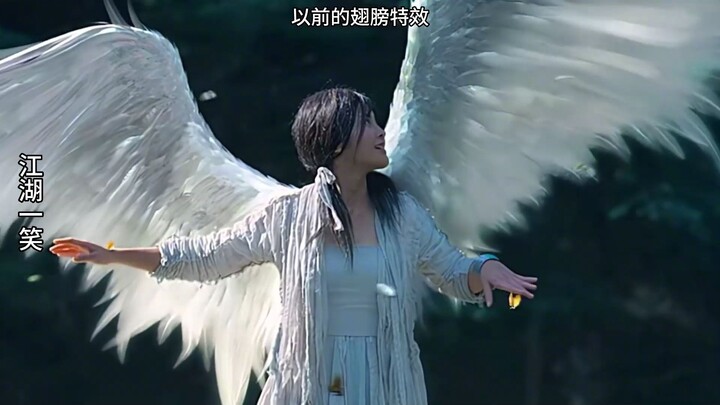 以前的武侠剧翅膀特效又帅又好看，现在的翅膀又丑又搞笑，特效都不用了，闹着玩一样