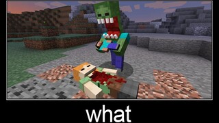 Minecraft รออะไร meme part 213 (น่ากลัวซอมบี้)