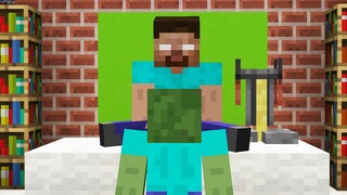 Monster School : Herobrine and Zombie Curse Love - Minecraft Animation