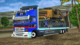 แจกมอดรถสิบล้อ HINO S700 บรรทุกรถแมคโคร (เกมส์ Bus simulator Indonesia)modbussid.