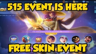 515 EVENT IS HERE! FREE SKIN EVENT 😍 | MOBILE LEGENDS