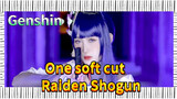 One soft cut Raiden Shogun