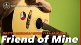Friend of Mine Odette Quesada MYMP Lea Salonga Instrumental guitar karaoke cover with lyrics