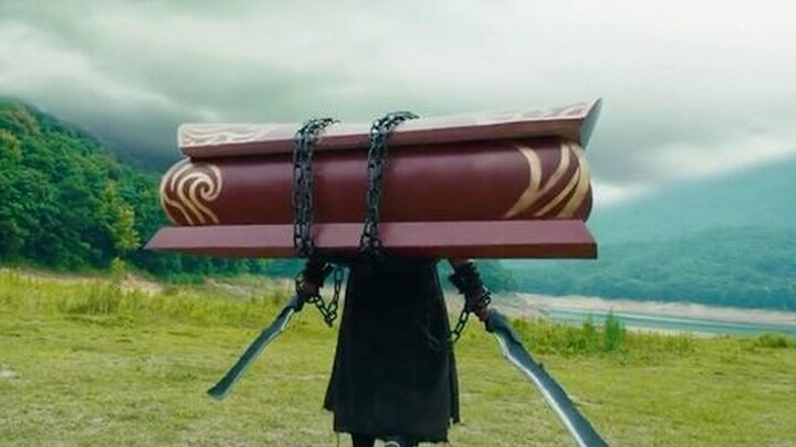 The six famous scenes of carrying the coffin of the god of war, carrying the coffin are all ruthless